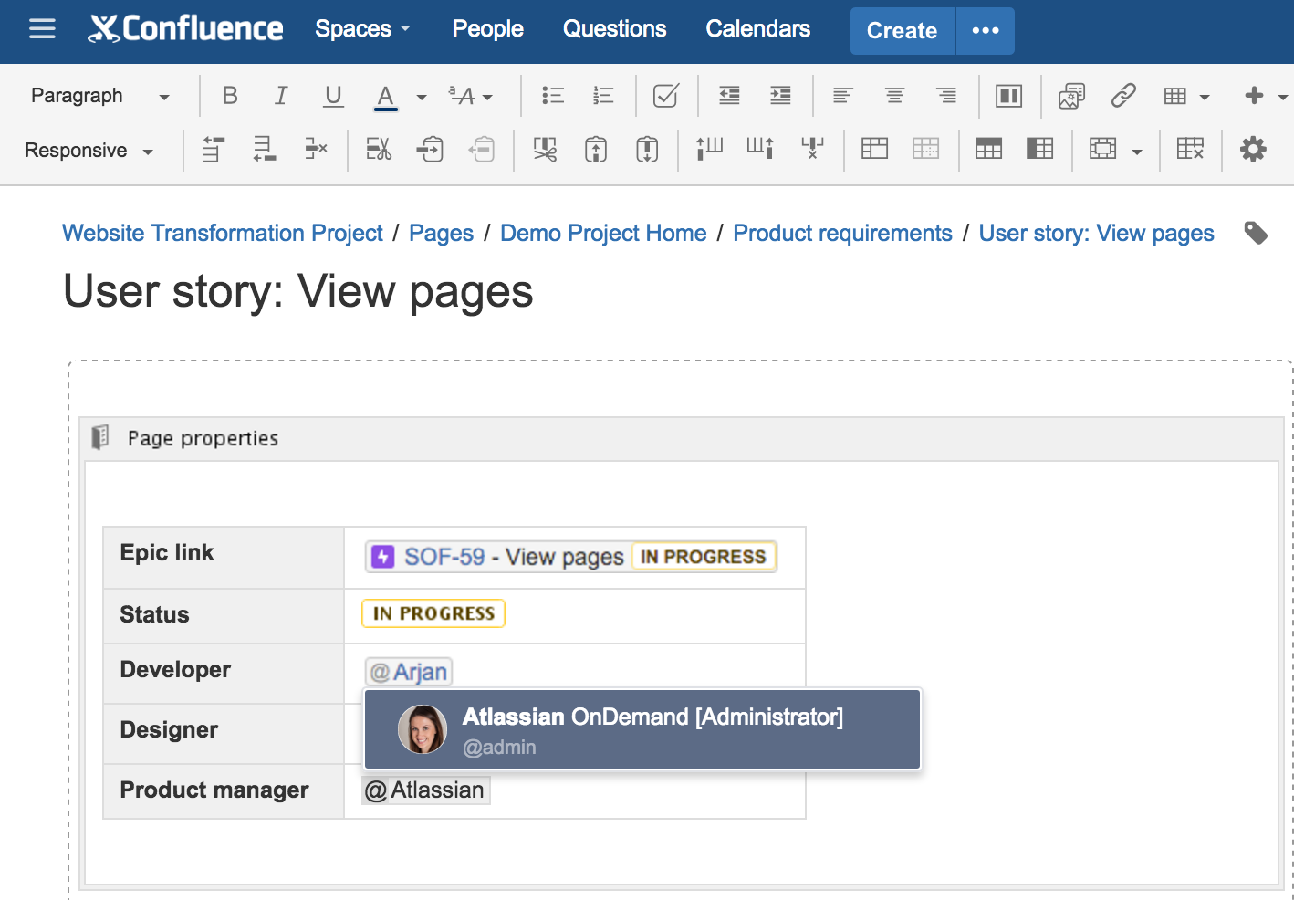 Jira Cloud と Confluence を併用する Jira Work Management Cloud Atlassian サポート