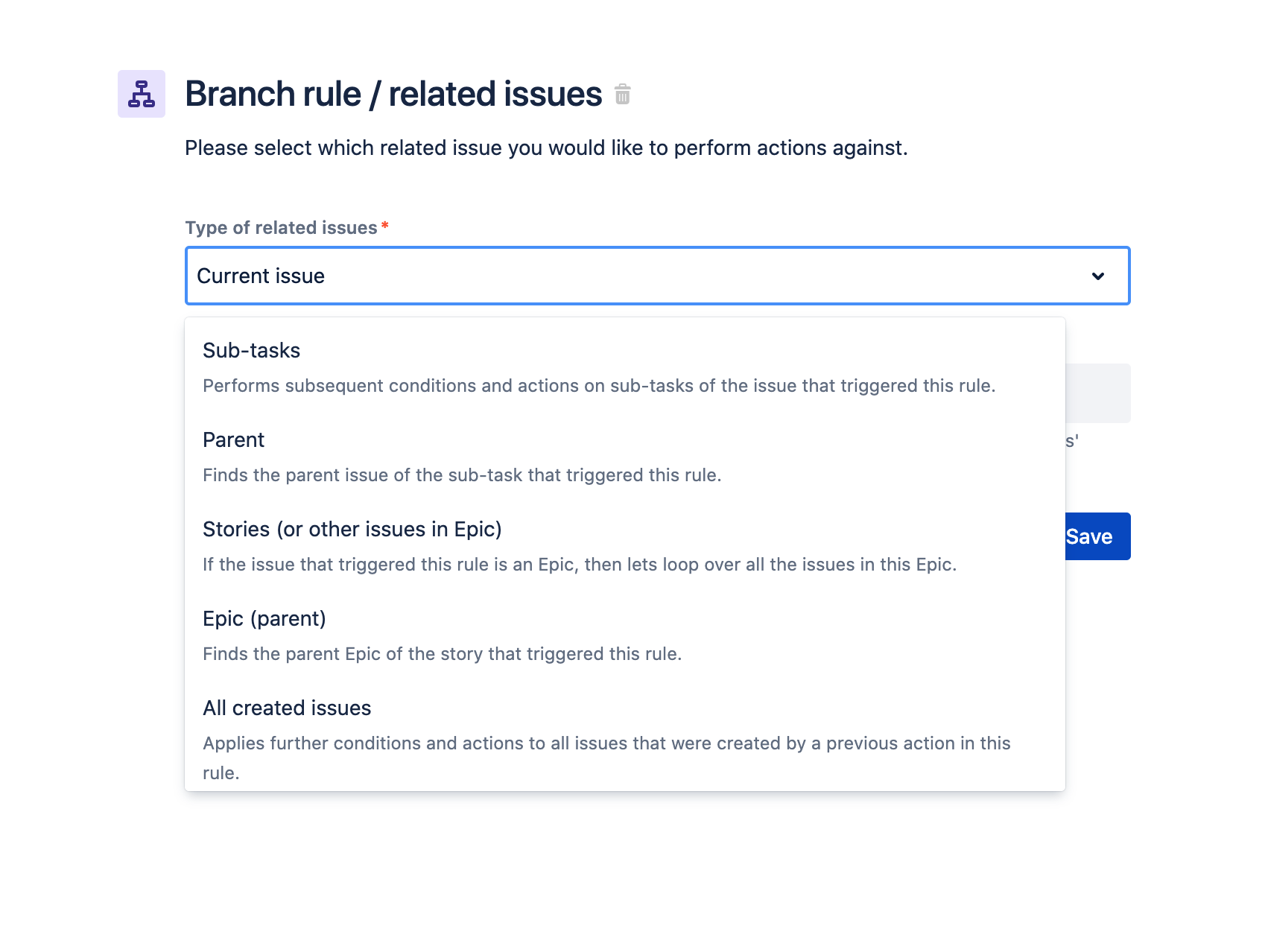 自動化ブランチ Jira Software Cloud Atlassian サポート